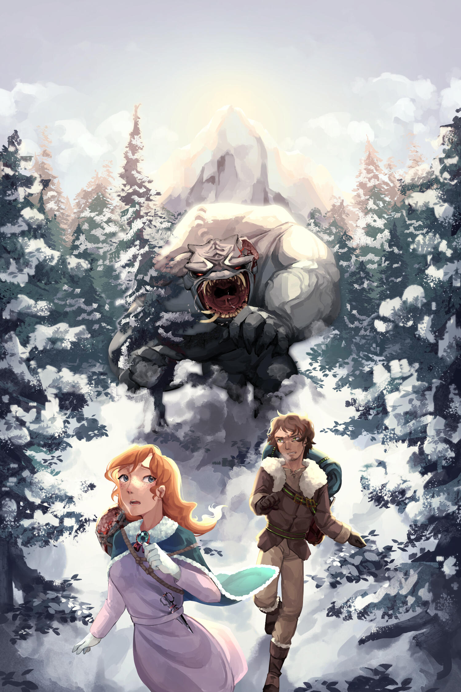 commission - book cover for the troll's trove by hugh sandgathe